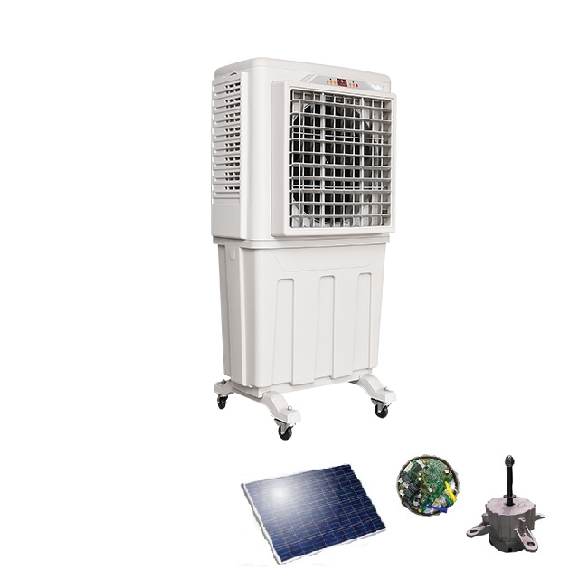 Refroidisseur d'air de puissance AC220V/DC 24v 2 en 1, refroidisseur d'air par évaporation, refroidisseur d'air mobile, Machine à air frais